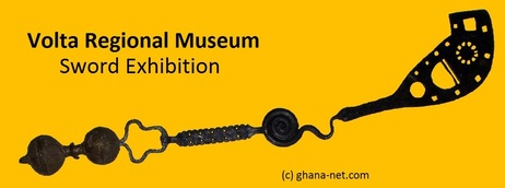 Swords, Sword Exhibition, Gold Coast, Africa, Volta Regional Museum, Ho Museum, Ghana, Ghana Museums, Museums of Ghana,