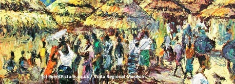 Paintings, Ghana, Museum, Ho Museum, Volta Region, Regional Museum, West Africa,